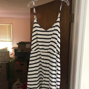 Lauren Conrad navy striped dress